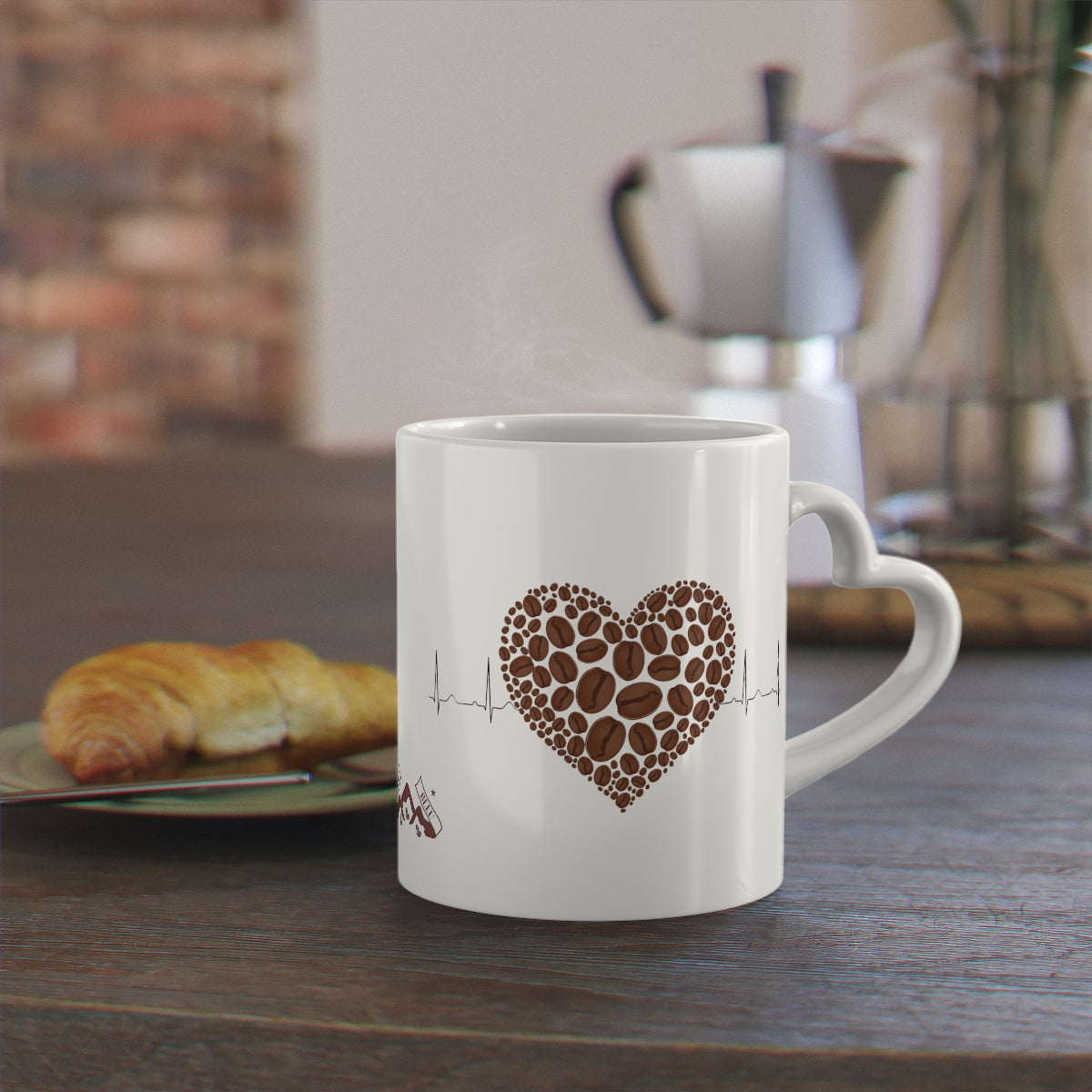 Coffee Heartbeat Mug, 11oz