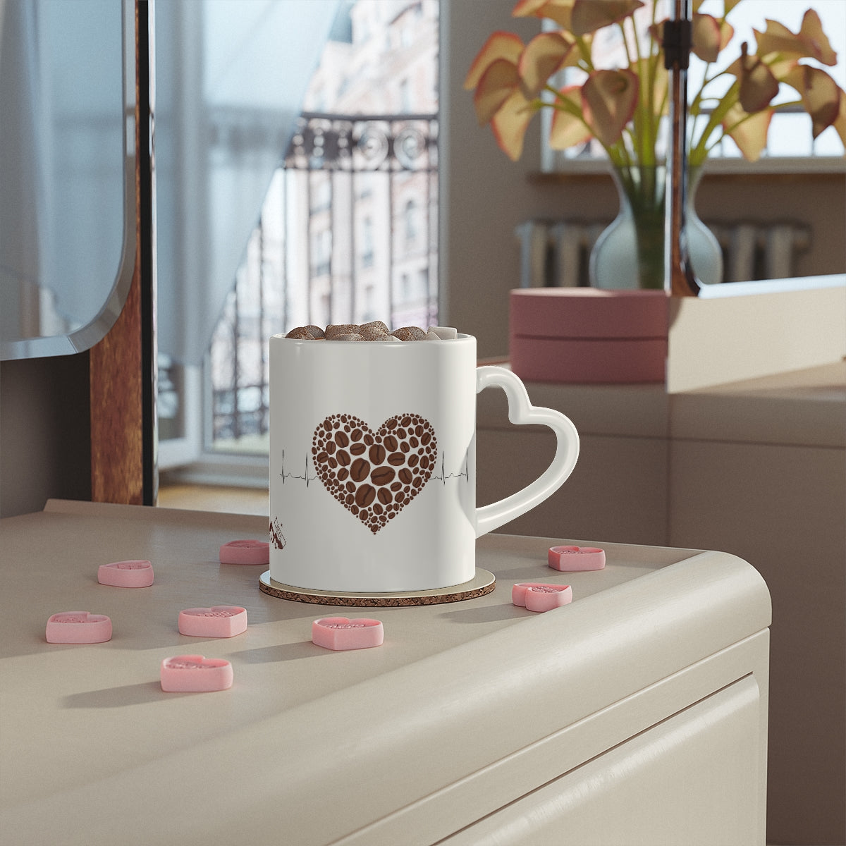 Coffee Heartbeat Mug, 11oz