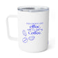 Coffee spelled backwards is effoc Insulated Coffee Mug, 10oz